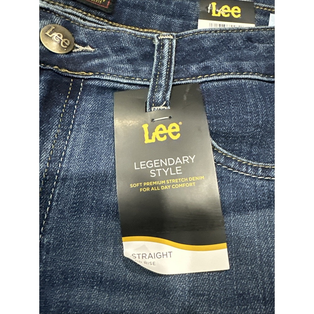 NWT New Lee Women's Legendary Regular Fit Straight Leg Jeans‎ 12 Long - Picture 9 of 13
